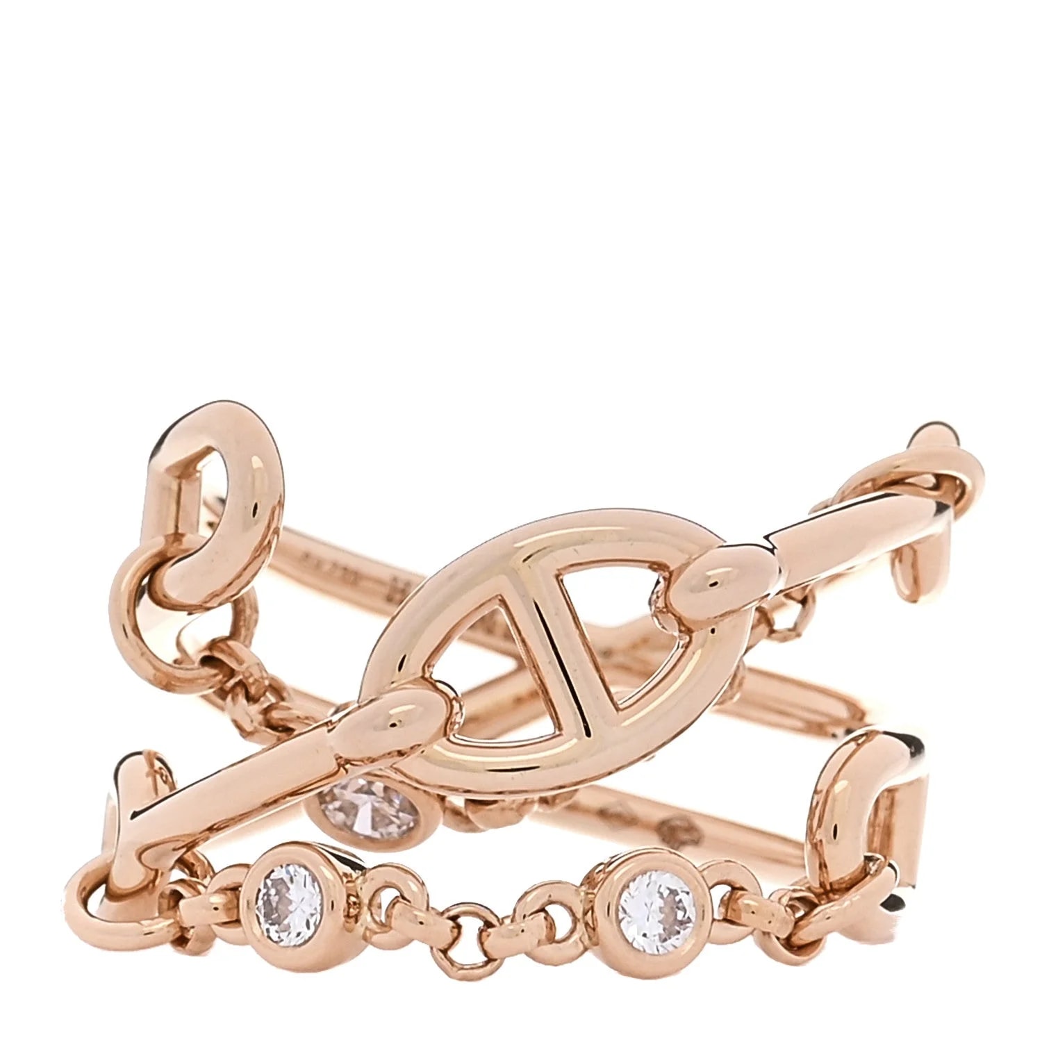Hermès — 18K Rose Gold Chaine d'Ancre Chaos 54 7 — Jewelry — resale