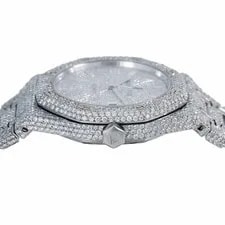 Audemars Piguet Royal Oak 41MM Selfwinding Silver Dial Iced Out 25.25- 15400ST 4