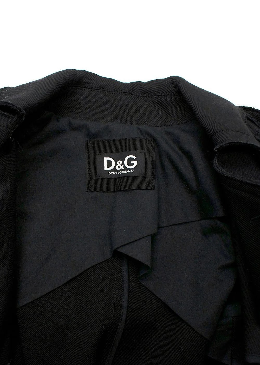 Dolce & Gabbana Belted Pure Double Breasted Trench Coat 3