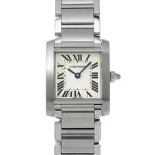 Cartier — Cartier Tank W51008Q3 ( 2384) 18mm Stainless Steel Silver #WW9235 — Watch — resale