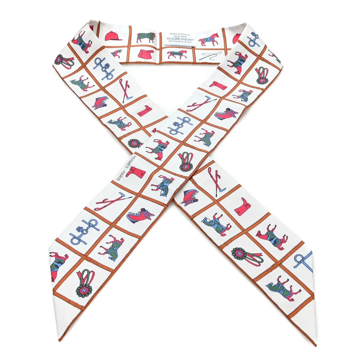 Hermès — Couvertures et Tenues Twilly Brun — Accessory — resale