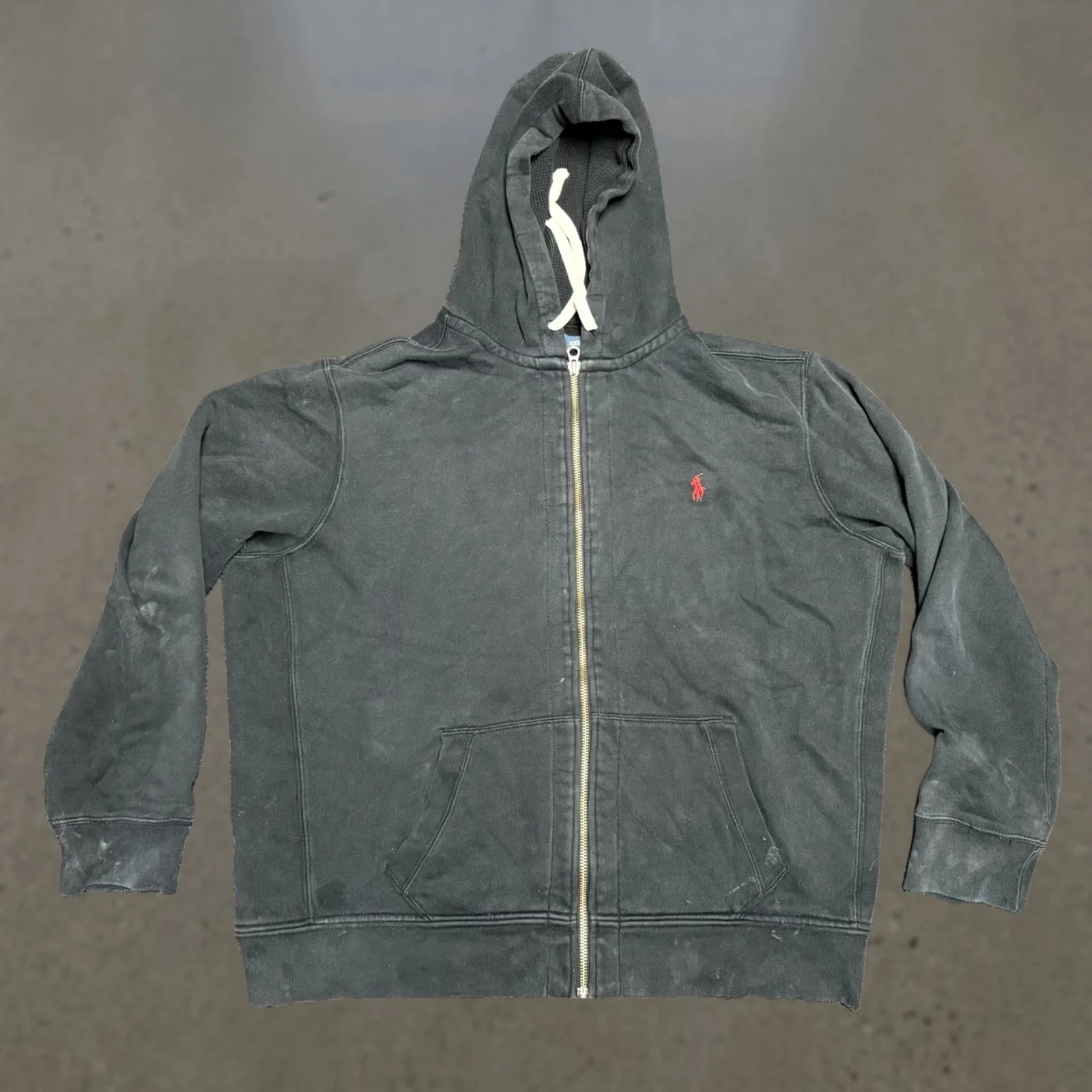 Polo Ralph Lauren — Polo Ralph Lauren Hooded Sweatshirt Long Sleeve Zipper Size XXL 80s 90s Golf Hockey — streetwear — resale