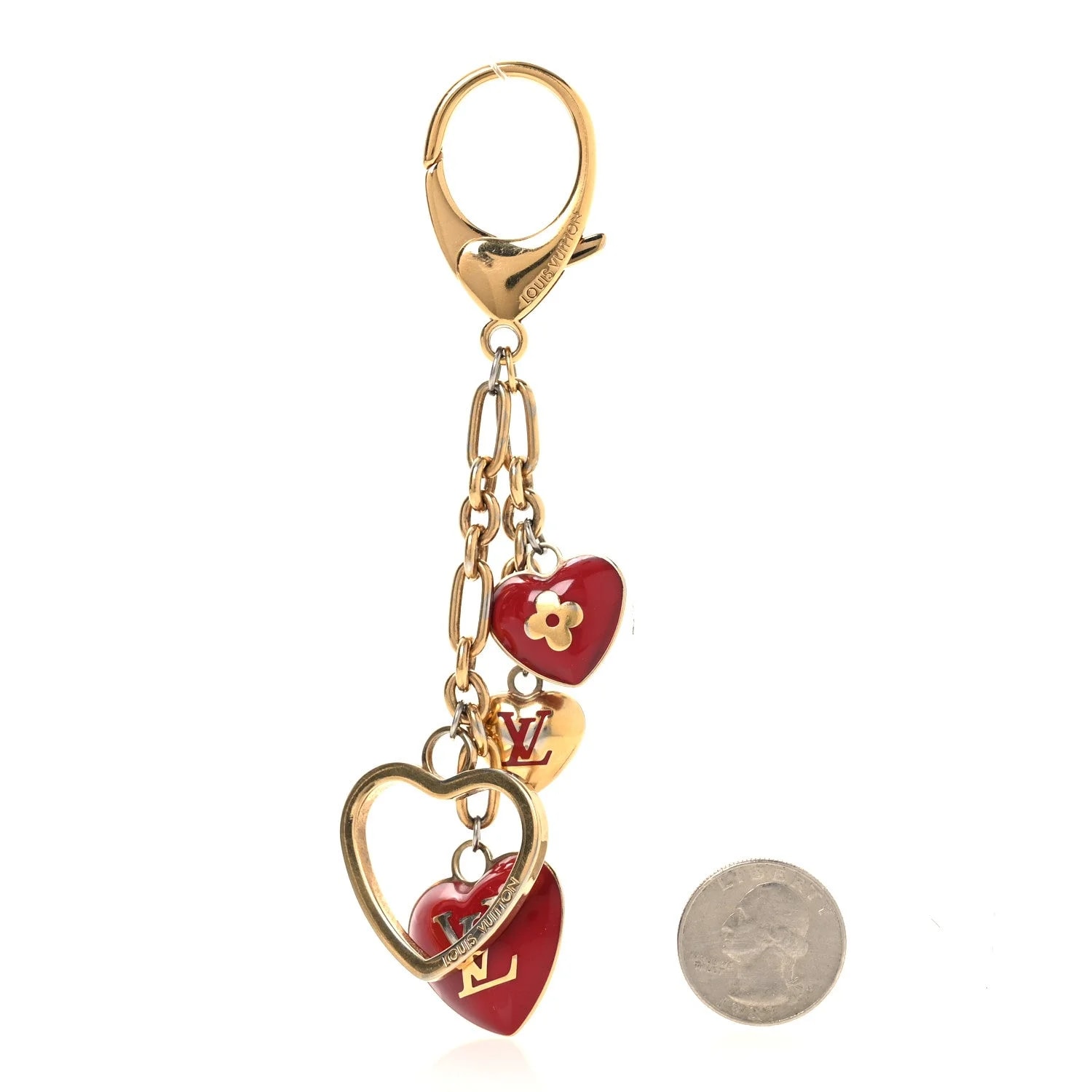 Coeurs Heart Bag Charm Key Holder 2