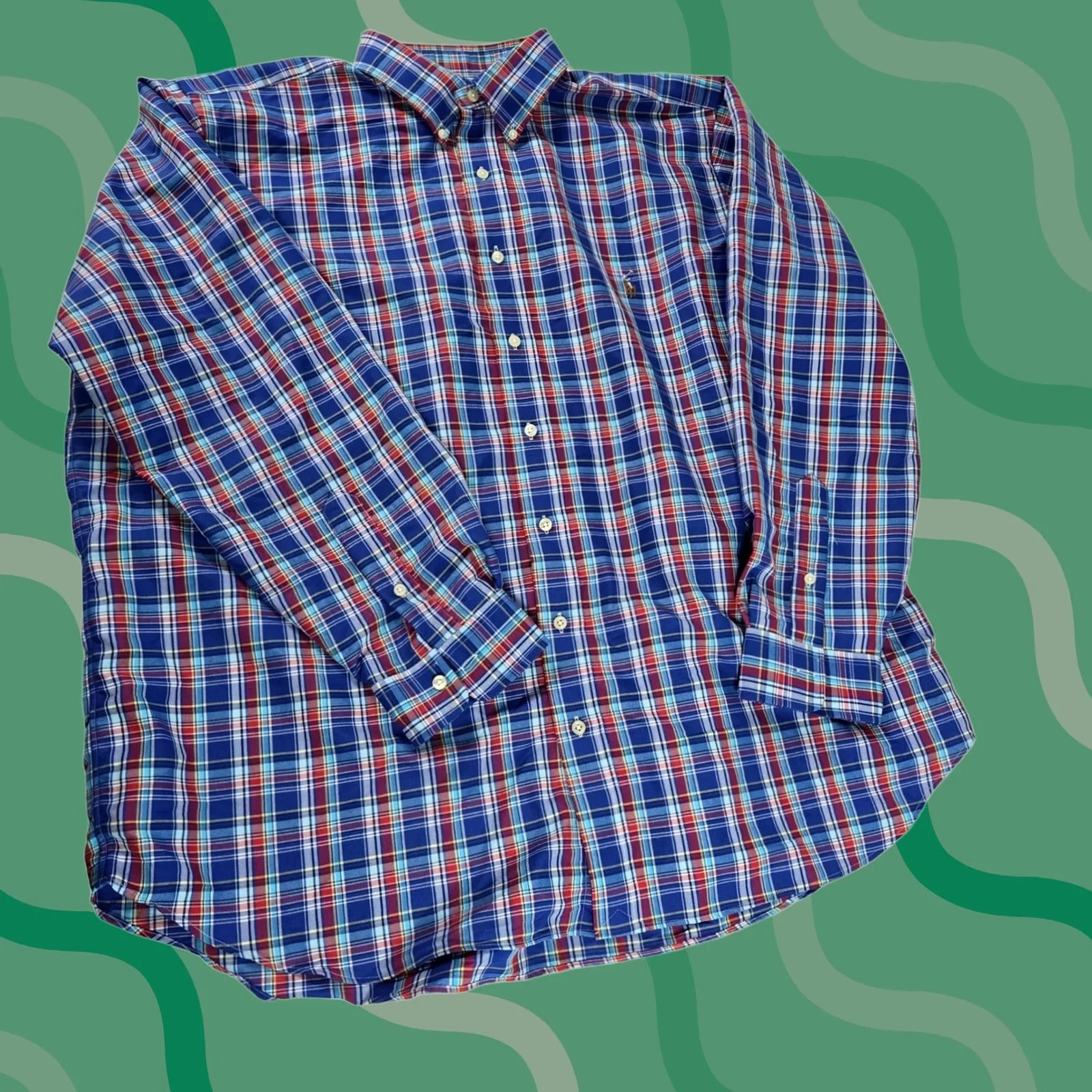 Polo Ralph Lauren — Polo Ralph Lauren Shirt XLT Plaid Performance Button Down Coolmax Long Sleeve Classic Fit — streetwear — resale