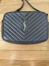 Saint Laurent Lou Camera Quilted Chevron With Tassel and Logo 2