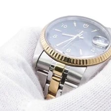 Tudor Date 74033 Stainless Steel / 18K Yellow Gold 34mm Black Dial #TZW1152 4
