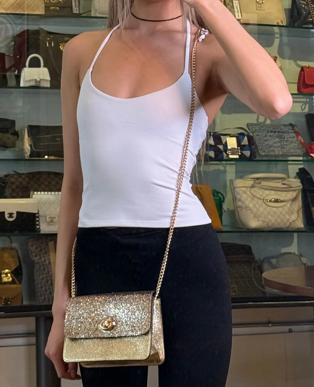 Coach Glitter Bowery Crossbody 2