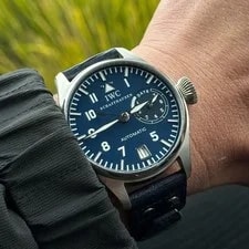 IWC Schaffhausen — IWC Schaffhausen Big Pilot 500202 Platinum Blue Dial 5002-02 — Watch — resale