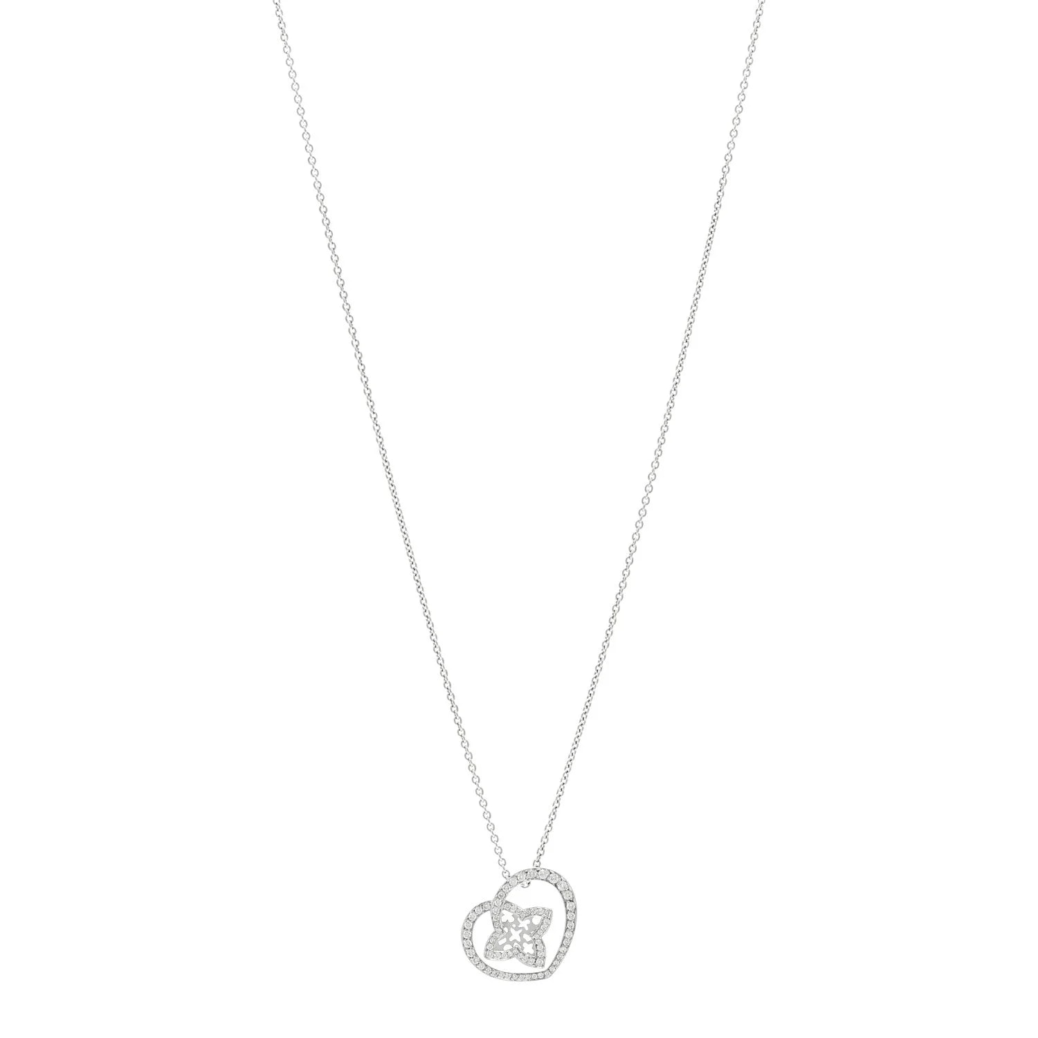 Louis Vuitton — 18K White Gold Small Coeur Heart — Jewelry — resale