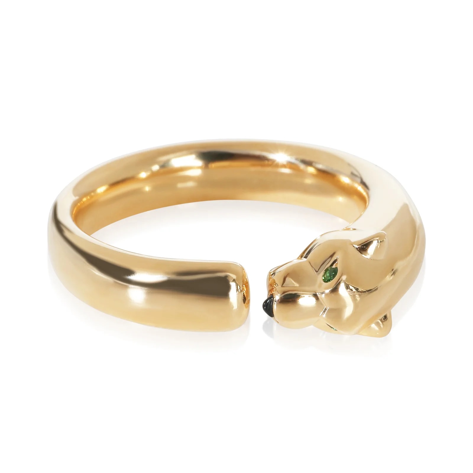 Cartier — Cartier Yellow Gold and Tsavorite Small Model Panthere de 18k — Jewelry — resale