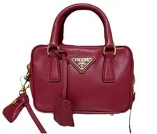 Prada — Authentic Prada Nano Boston Crossbody Bag — Handbag — resale