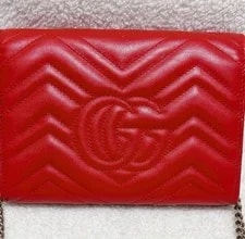Gucci Marmont Small Chain Wallet 4