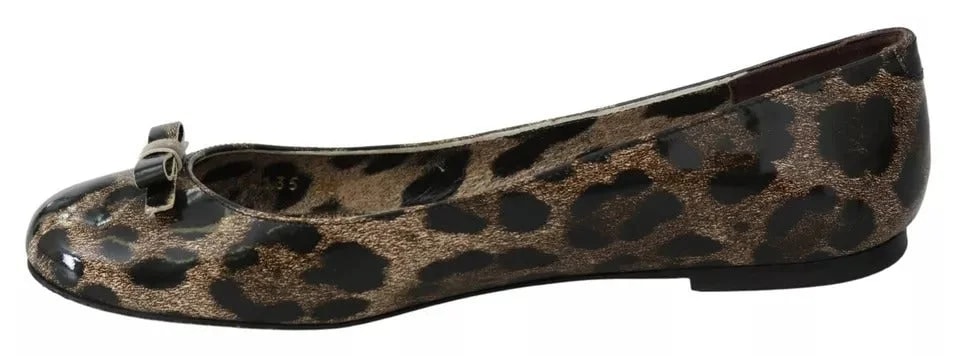 Dolce & Gabbana — Dolce & Gabbana Leopard Ballerina — Designer Shoe — resale