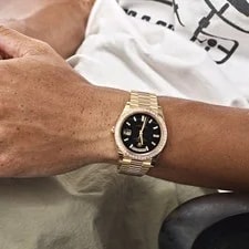 Rolex Day-Date 40 228398TBR Yellow Gold Onyx Baguette Diamond Dial Baguette 2
