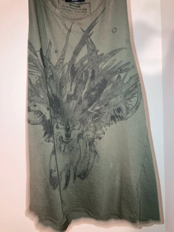 Balmain — Balmain Christopher Decarnin Era 2011 Wolf Tank — streetwear — resale