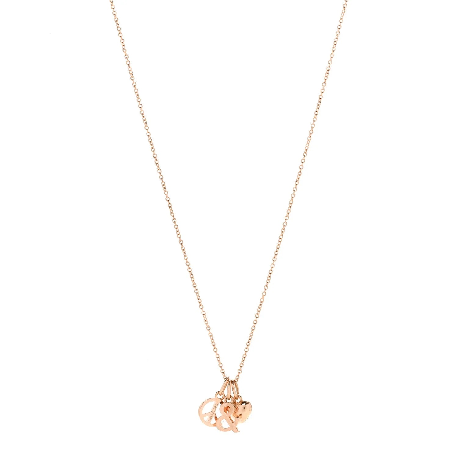 Tiffany & Co. — 18K Rose Gold Peace Love Ampersand — Jewelry — resale