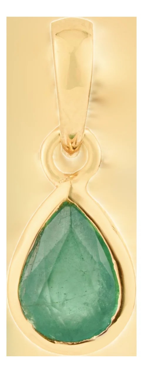Zambian Pear-Cut Bezel Set Solitaire — Jewelry — resale