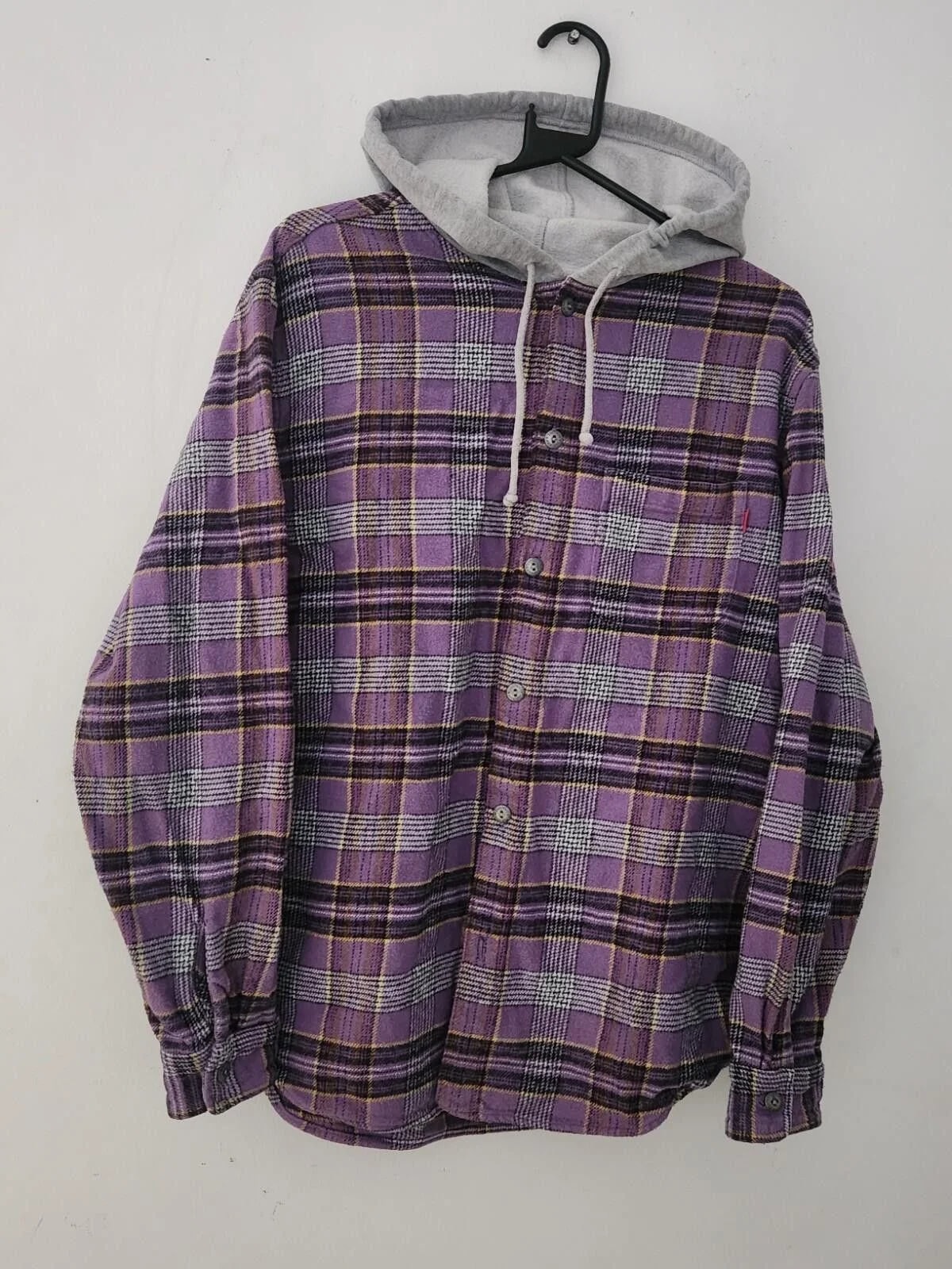 Supreme — Supreme Hooded Plaid Flannel Shirt — streetwear — resale