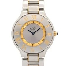 Cartier — Cartier Must21 LM W10072R6 Quartz Gold Plated SS — Watch — resale