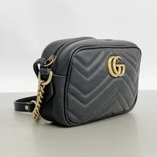 Auth [6fe6706-k] Gucci GG Marmont 448065 Met... 2