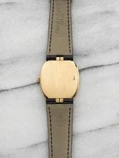 1970s Patek Philippe Ellipse 3788 18k Yellow Gold Blue Dial Quartz 28mm 3