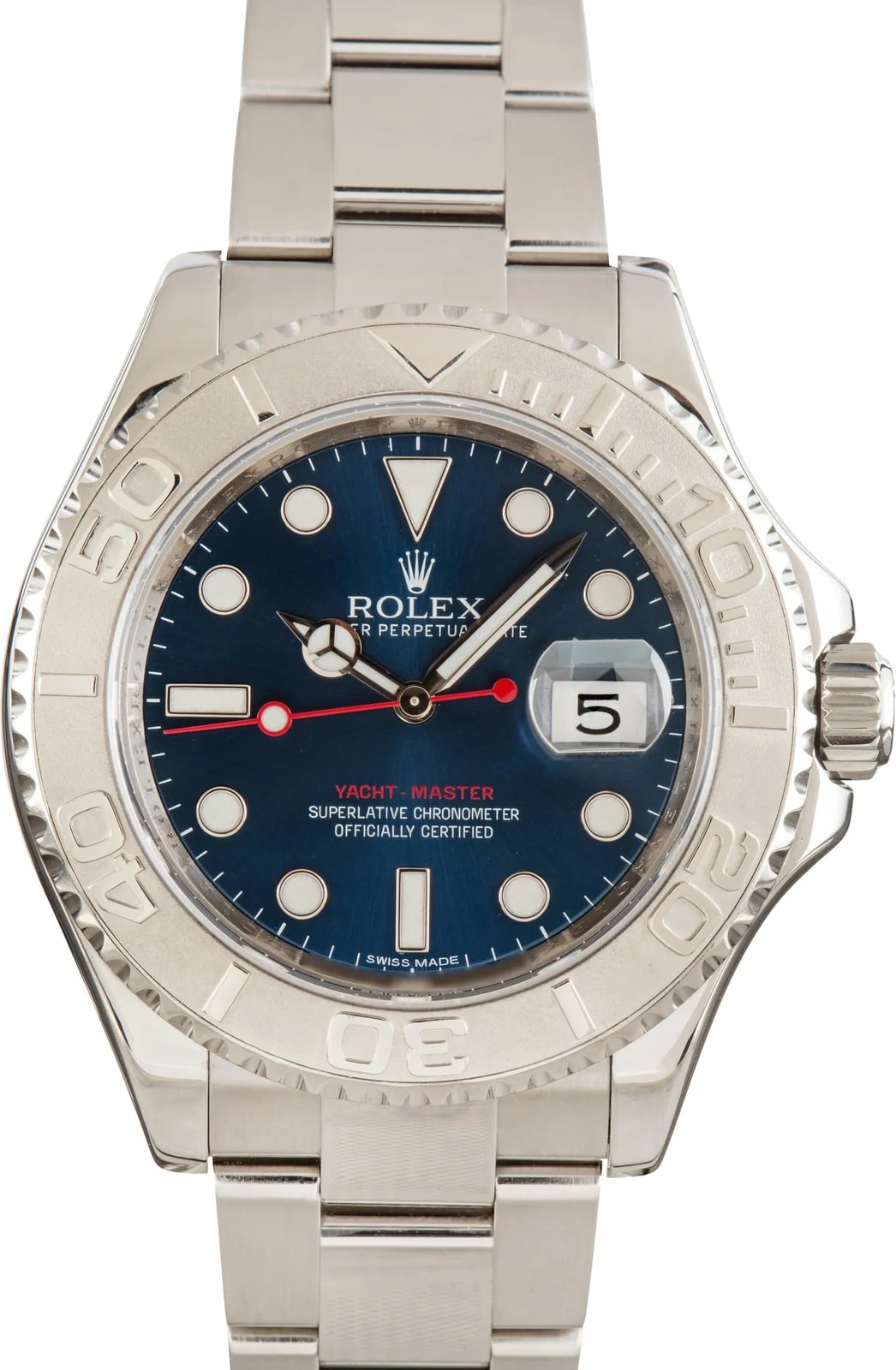 Rolex Yacht-Master 40 Blue Chromalight Dial Ref 16622 2