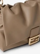 Fendi $4300 Baguette Soft Large Dove New & 4
