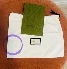 Auth. Gucci Monogram Matelasse Diagonal Small GG Marmont 3