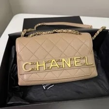 Chanel — Chanel Logo Enchained Flap Quilted — Handbag — resale