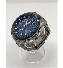 Seiko Astron GPS Solar 8X53-0AB0-2 Dual-Time Navy Dial Titanium/SS 2