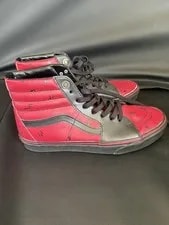 Vans Sk8-Hi Marvel Deadpool High TopSkate Shoes 721356 2