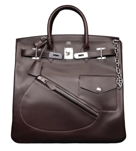 Hermès Haut À Courroies 40 "Rock" Evercolour Ebène Palladium 3