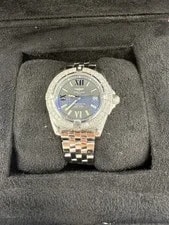 Breitling Chronomat 38mm Gray Dial Silver Strap A17356 W/ Red Cartier Box 2