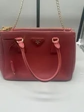 Prada — Prada Lux Double Zip Peony — Handbag — resale