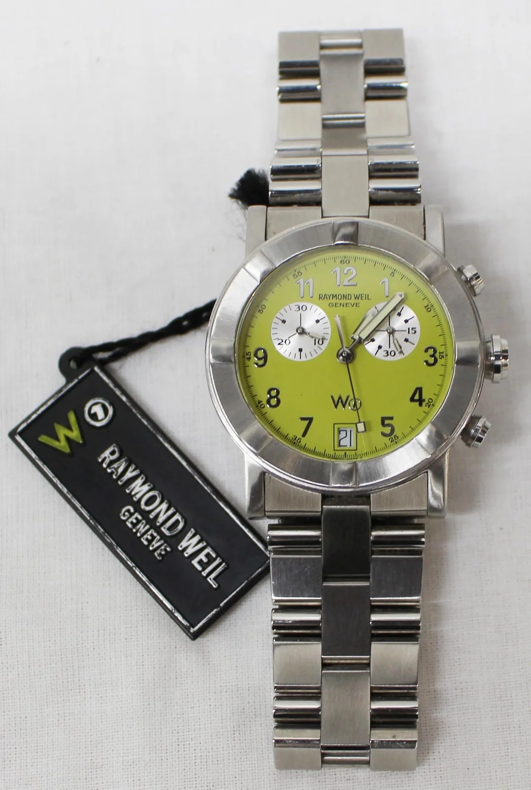 Raymond Weil W1 Parsifal Chronograph 6800 Lime Dial 35mm 4