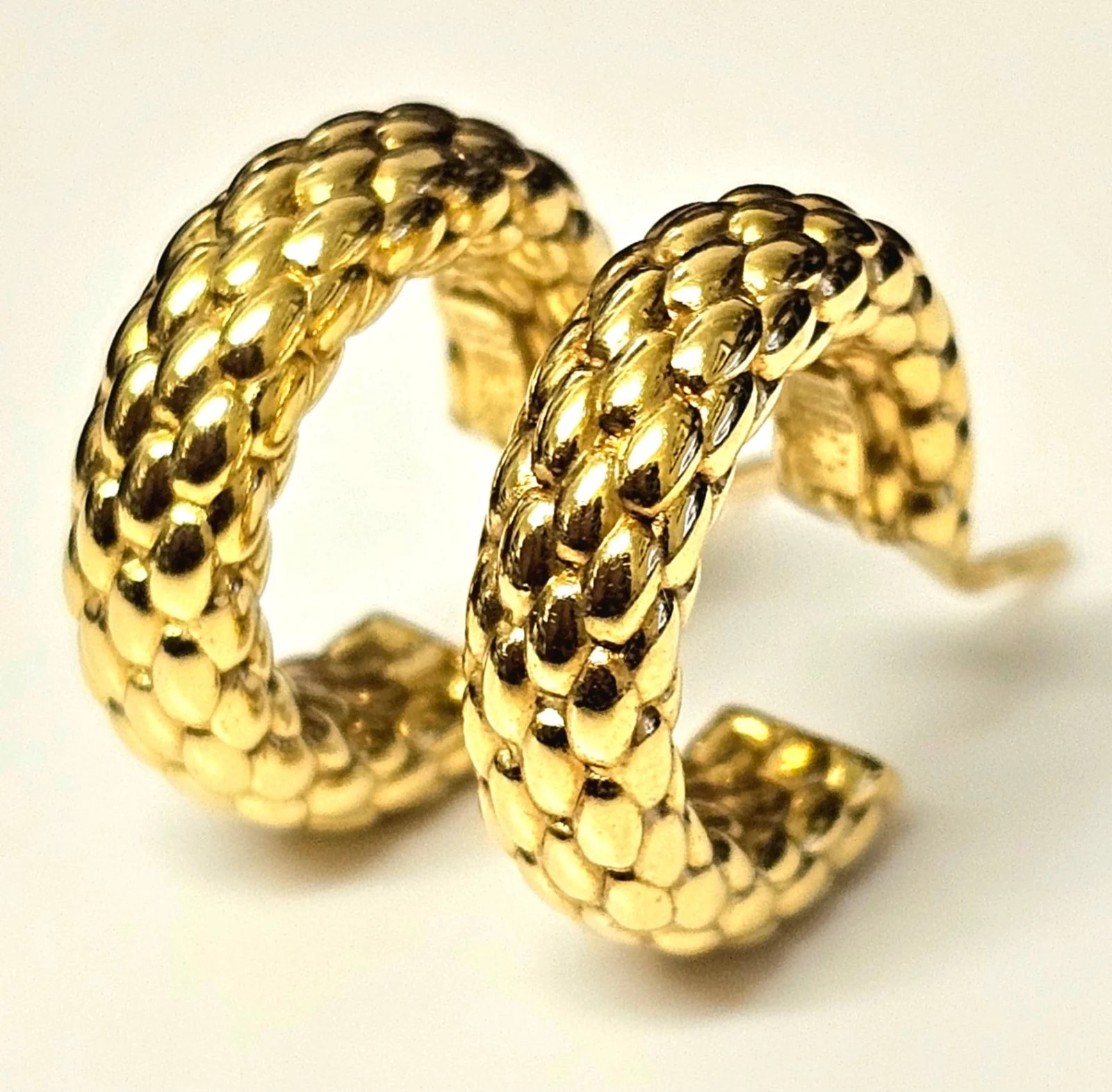 Fope "Tubular Priofili" Hoop 18ct Yellow Gold "" 2