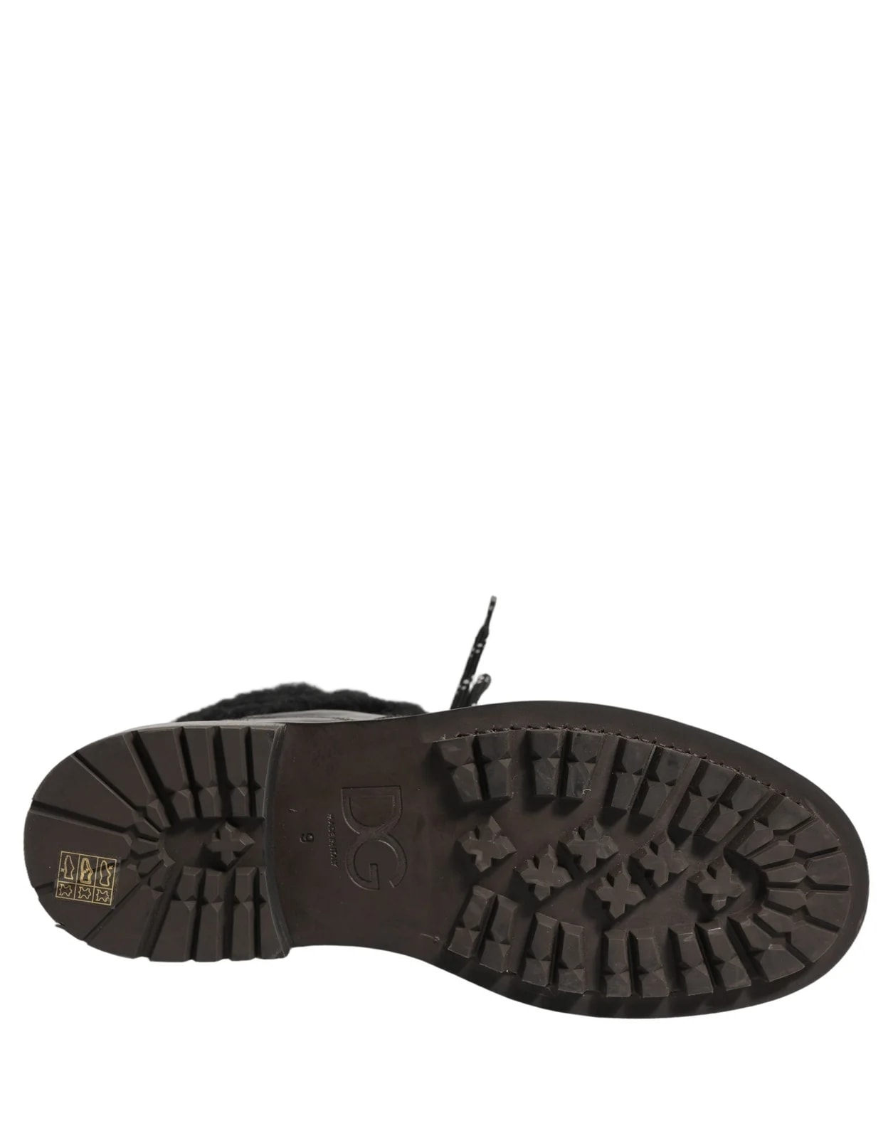 Dolce & Gabbana — Dolce & Gabbana Trekking Fur Lace — Designer Shoe — resale