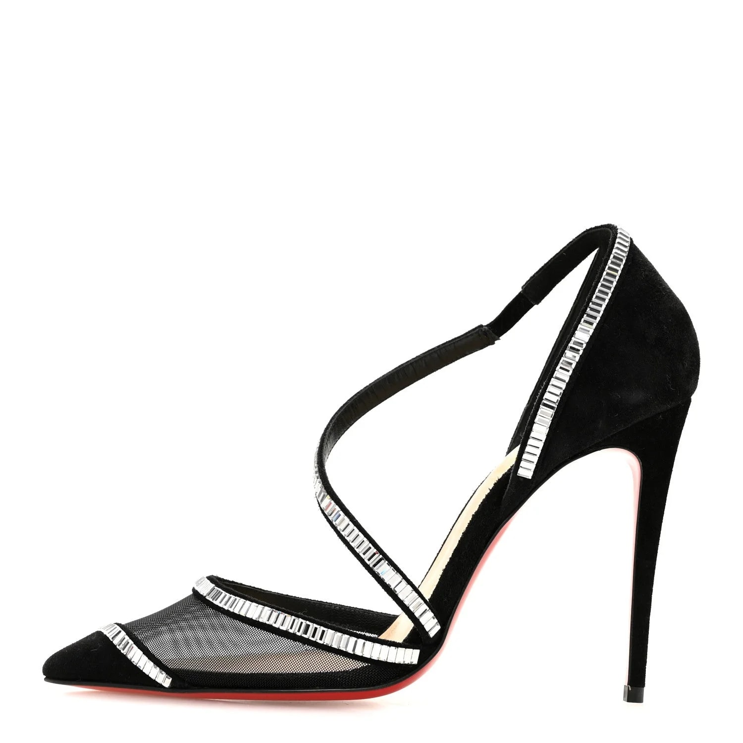 Christian Louboutin — Embellished Chiara Dams 100 36 — Designer Shoe — resale