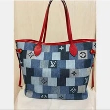Good Condition Louis Vuitton Patchwork Neverfull 4