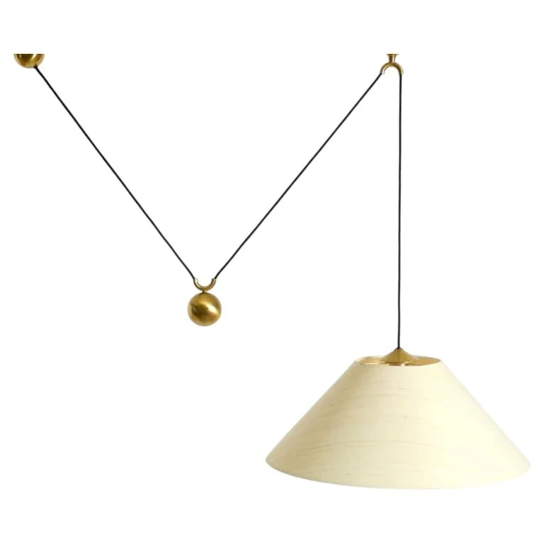 Florian Schulz — Large Adjustable Counterweight Pendant "Kera" By Florian Schulz 1980s — lighting — resale