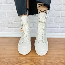 Converse Chuck 70 de Luxe Heel Platform 9.5 Shoes Egret Boots A07535C 4