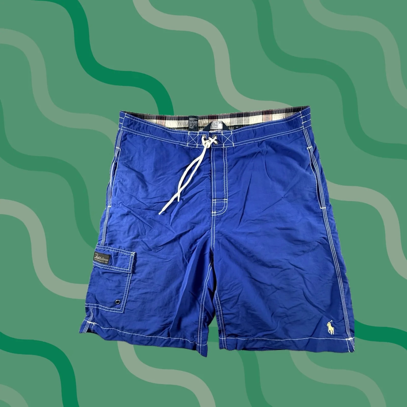 Polo Ralph Lauren — Polo Ralph Lauren Trunks M Swim Shorts Pony 90s — streetwear — resale