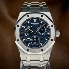 Audemars Piguet — Audemars Piguet Royal Oak Dual Time 26124ST 39mm Blue Dial Complete Set — Watch — resale