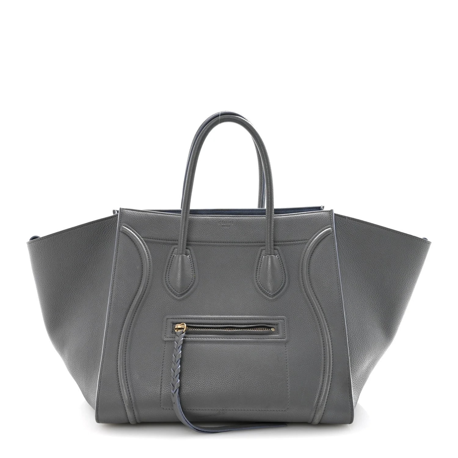 Celine — Baby Grained Medium Phantom Luggage Kohl — Handbag — resale