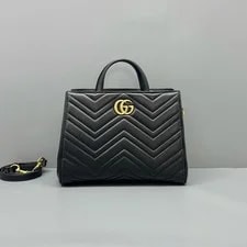 Gucci — Gucci GG Marmont Small Top Handle W/ Strap — Handbag — resale