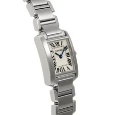 Cartier Tank Francaise SM W51008Q3 (2384) Silver Stainless Steel Quartz #W2573 3