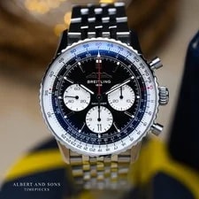 Breitling Navitimer B01 Chronograph 43mm Excellent Complete Set With Extra Strap 2