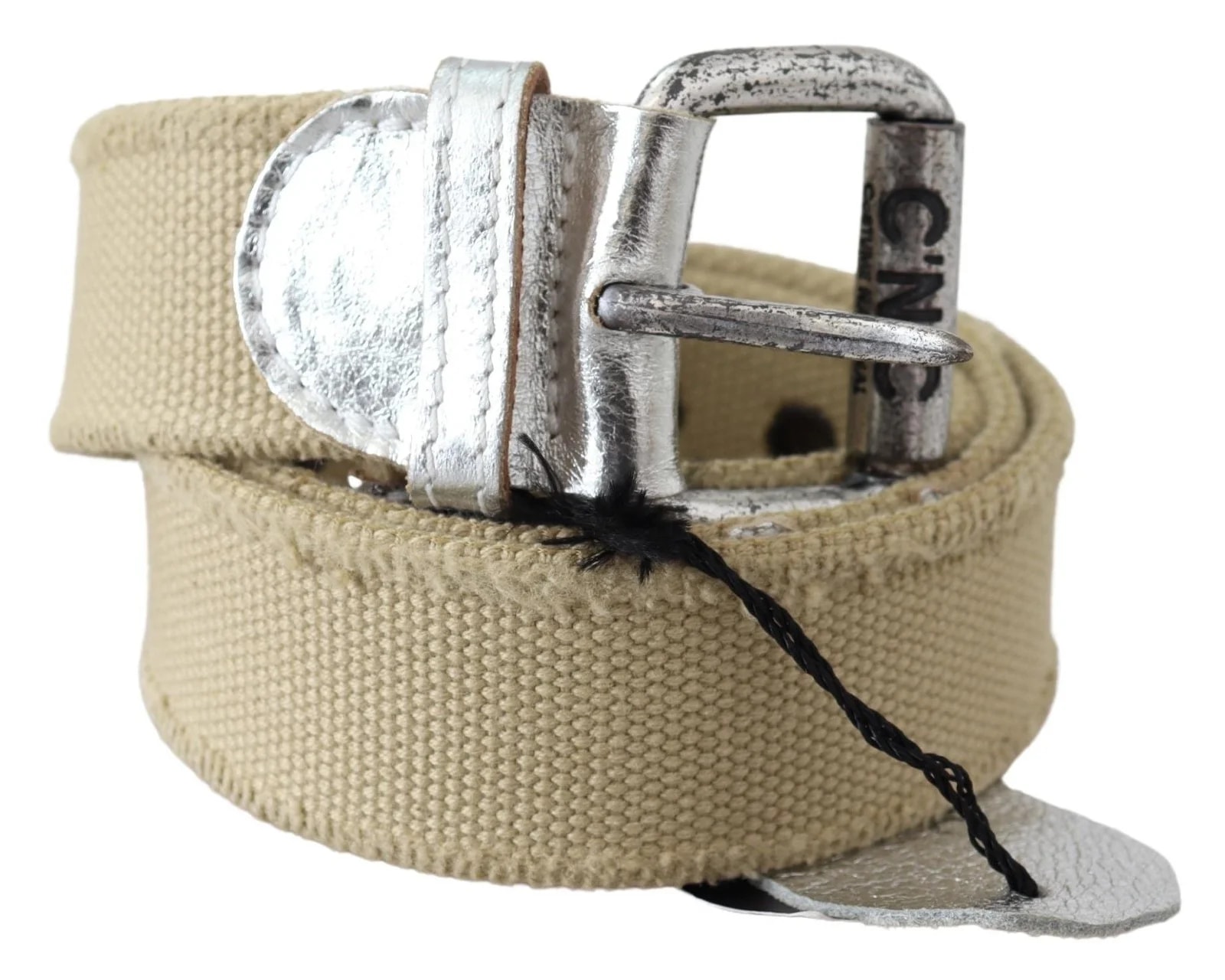 Costume National — Costume National Cotton Rustic Logo Buckle Belt — Accessory — resale