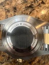 Rolex Sea-Dweller 126603 Gold and Silver Oyster Bracelet With Black Bezel 4