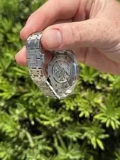 Audemars Piguet Royal Oak 15551ST 37mm Grey Dial With Diamonds 4
